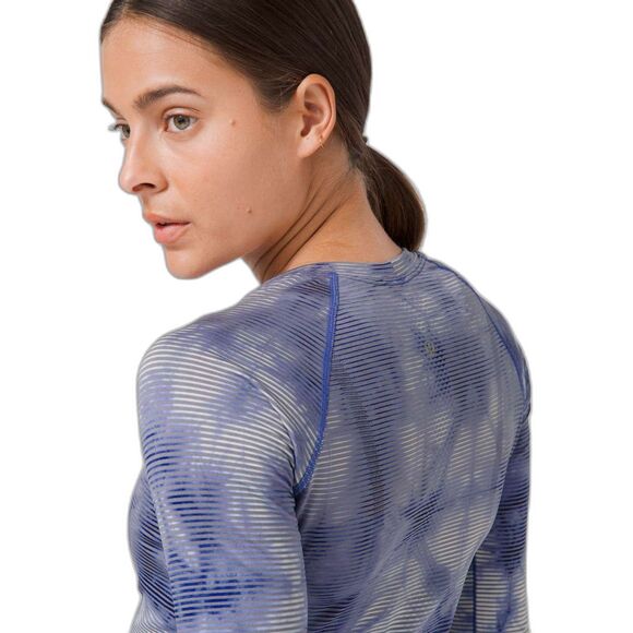 Lululemon Swiftly Tech Long Sleeve 2.0 *Wash *Shibori Stripe Midnight Orchid - Picture 5 of 9